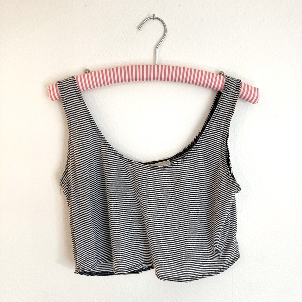 Striped Cropped Tank